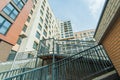 Russia, Novosibirsk - May 02, 2019: Russian courtyards. buildings, house architecture, exterior. city Ã¢â¬â¹Ã¢â¬â¹views